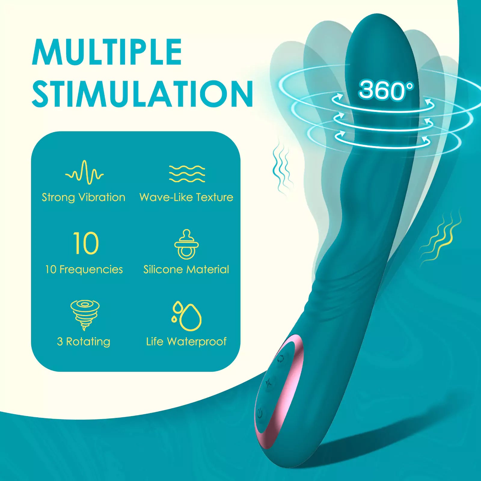 SVAKOM Wave-Like Texture 360° Rotating G-spot Vibrator