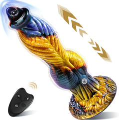 Phoenix Animal Texture 7 Thrusting Vibrating Big Sucker Monster Dildo 10.23 Inch