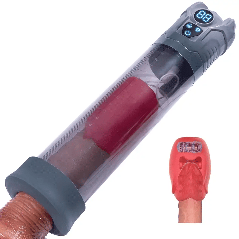 GrowPlus - Enhance Pleasure and Performance with 5 Suction Modes and 7 Vibration Settings for Penis Pumps