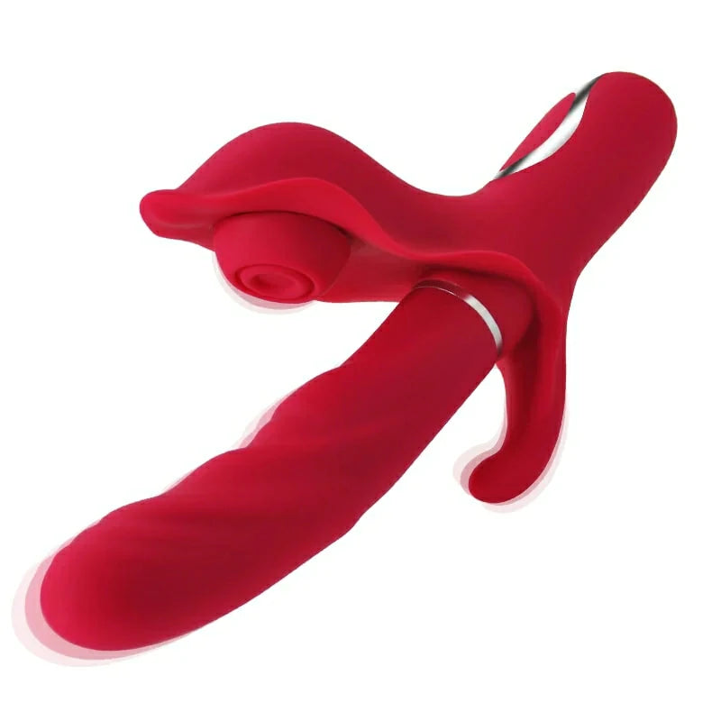 4 in 1 Thrusting and Flapping G-spot Rabbit Vibrator