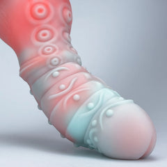 Vibrating Fantasy Monster Dildo: 9.5-Inch Thick Tentacle Vibrator with Remote Control & Suction Cup