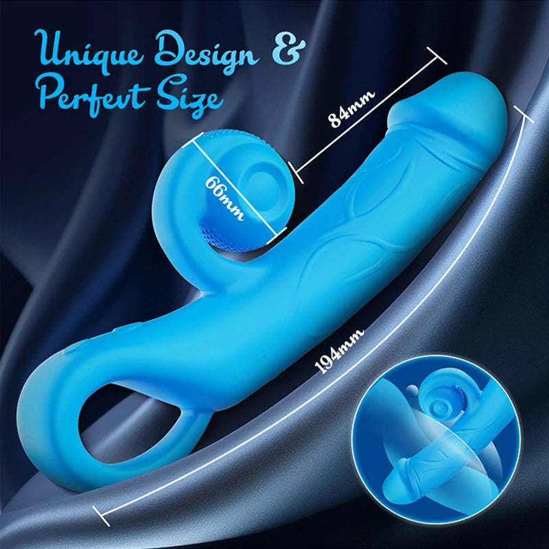 Smurfs - Dual Pleasure Clit Stimulator & G-Spot Vibrator