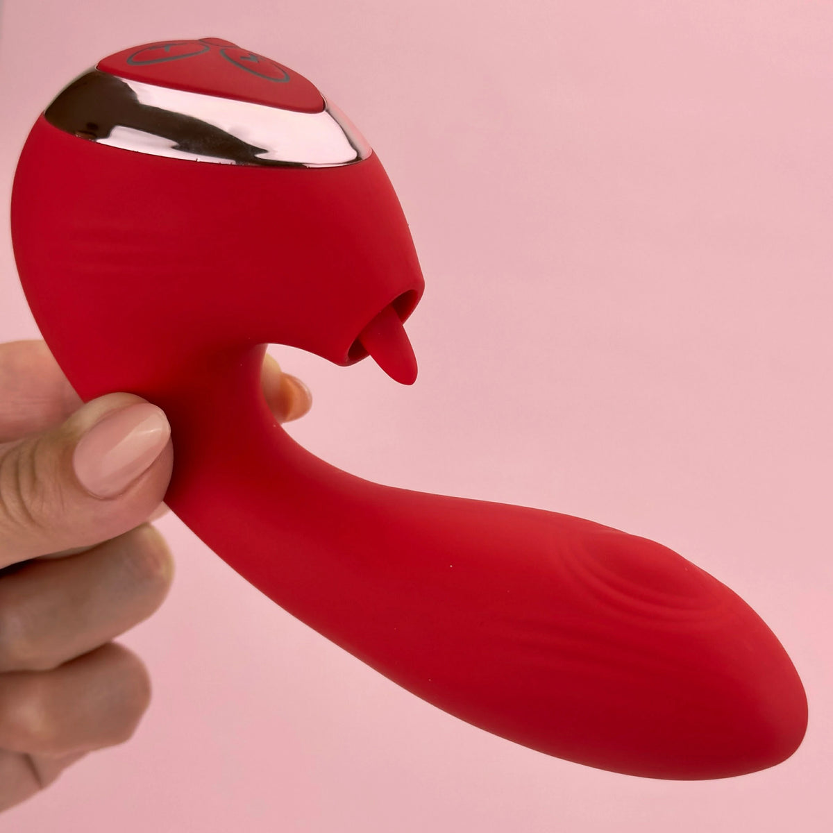 Sweet sensation Licking dual G-spot vibrator