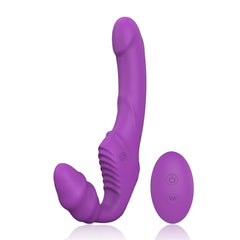 Strapless Strap-On G-Spot Dildo Vibrator for Lesbian