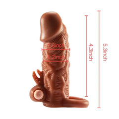 5.3" BadDragon Thicken Lengthen Vibrating Penis Sleeve