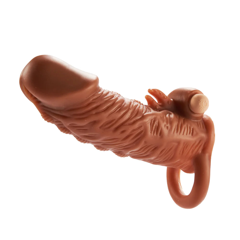 5.3" BadDragon Thicken Lengthen Vibrating Penis Sleeve