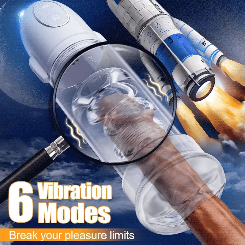 space - Lifelike Feeling Long-Lasting Dual Motors for Vibration & Suction Penis pumps