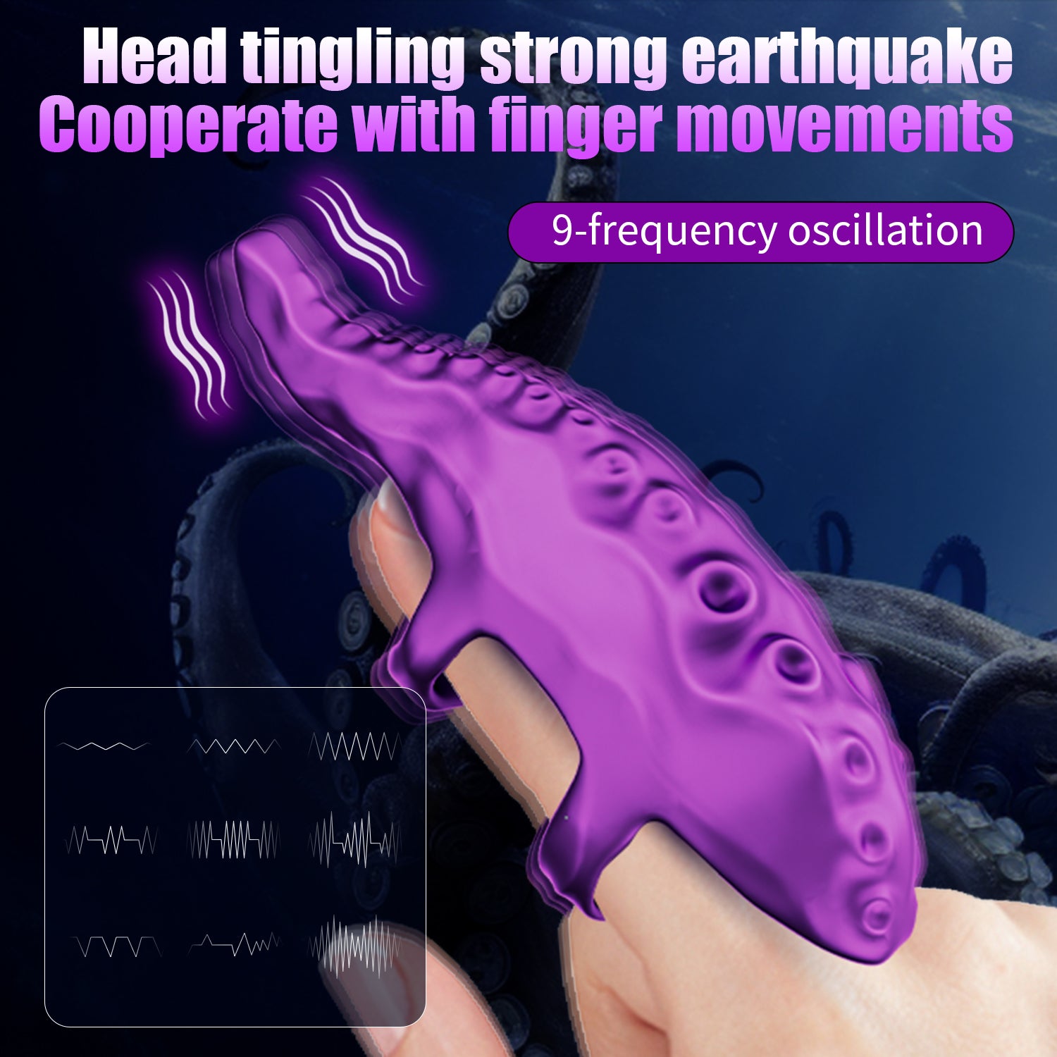 Realistic Octopus Tentacle Vibrator – Finger Clitoral Stimulator