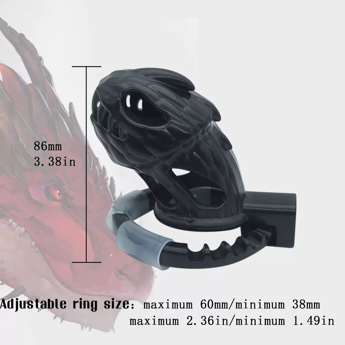 Adjustable Hollow Out Male Chastity Cage