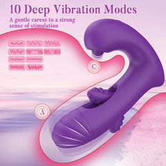 BELLE Wearale G-spot Vibrator with 10 Vibration & Flapping