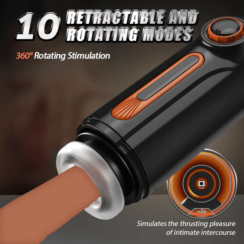6 IN 1-10 Vibrating & Thrusting with 4 Sucking Male Maturbation Cup