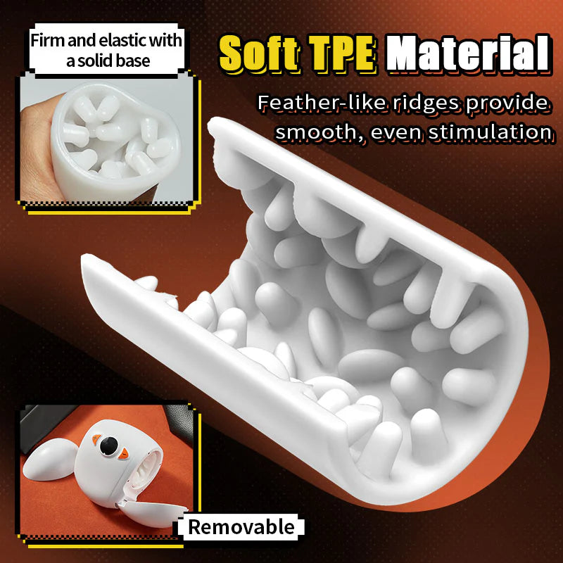 U-egg - Penetrative Style Male Masturbator with Rotating Piston, Glans Vibration & Testicle Massage