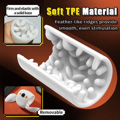 U-egg - Penetrative Style Male Masturbator with Rotating Piston, Glans Vibration & Testicle Massage