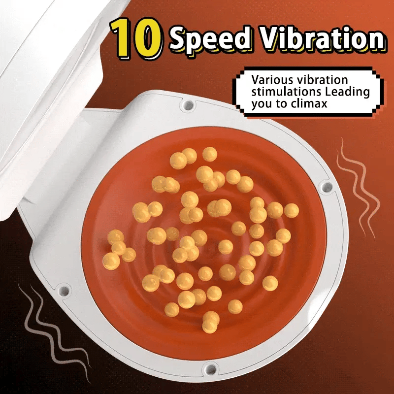 U-egg - Penetrative Style Male Masturbator with Rotating Piston, Glans Vibration & Testicle Massage