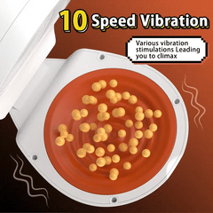 U-egg - Penetrative Style Male Masturbator with Rotating Piston, Glans Vibration & Testicle Massage