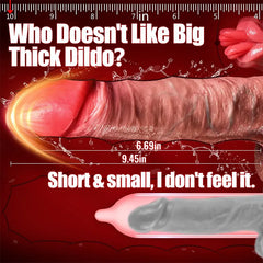 2025HOT soft licking dildo 6.69 Insertable Lifelike Thrusting Vibrating Heating Vibrator