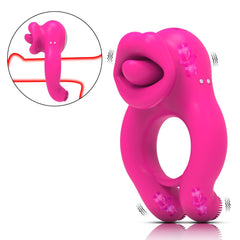 Rapture Ring - Penis Ring with Clitoris Testicle Stimulator for Couples