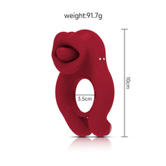 Rapture Ring - Penis Ring with Clitoris Testicle Stimulator for Couples