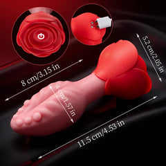 360° Licking Teaser with Rose Base Anal Teaser