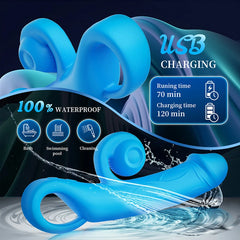 Smurfs - Dual Pleasure Clit Stimulator & G-Spot Vibrator