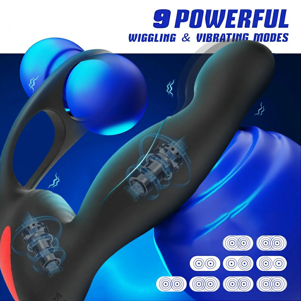 Langer RCT - Finger Shape 3 in 1 Prosate Massager + Cock Ring + Ball Loop