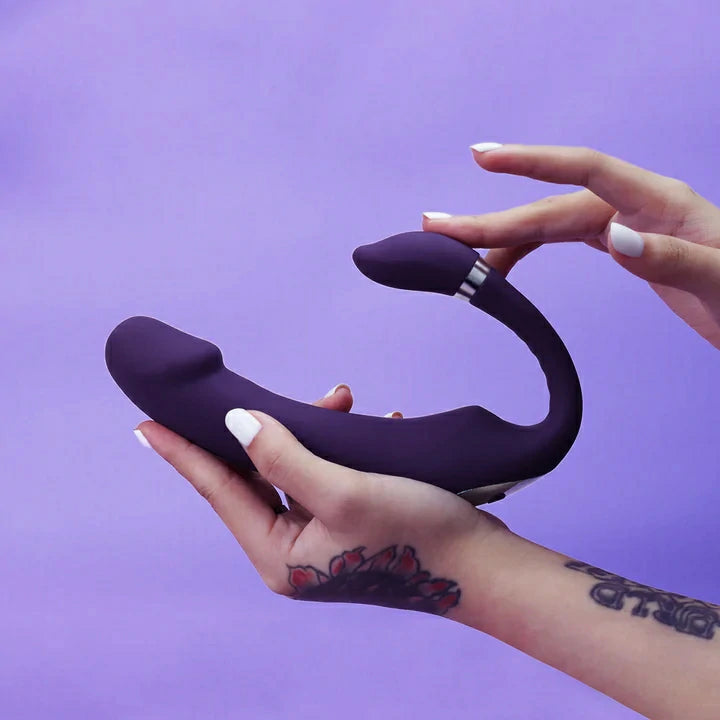 Eggplant - 2-IN-1 Vibrator G Spot Sex Toy