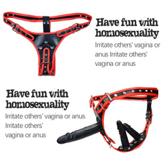 Removable Silicone Double-Sided Strap-On Dildo Set with Adjustable Harness