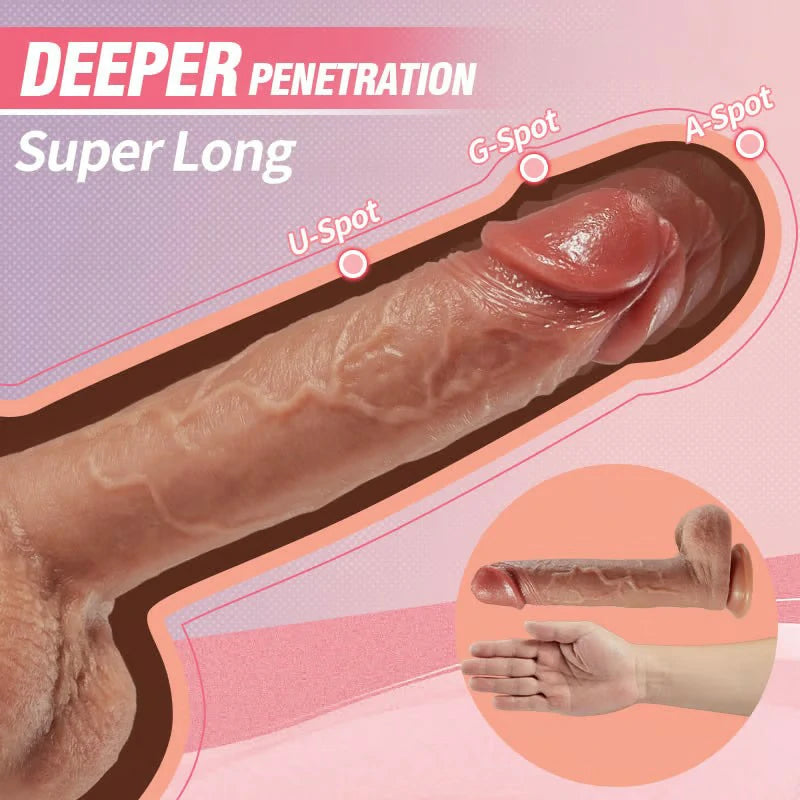 TONY - 3 Swing & Thrusting & 9 Vibrating Life-like Dildo 8.74 Inch