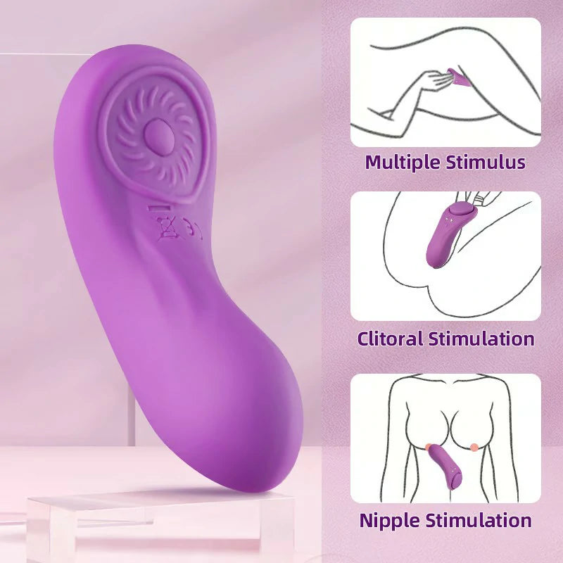 Undercover - 7 Vibrating Wearable Low Noise Panty Egg Vibrator Magnetic Clip