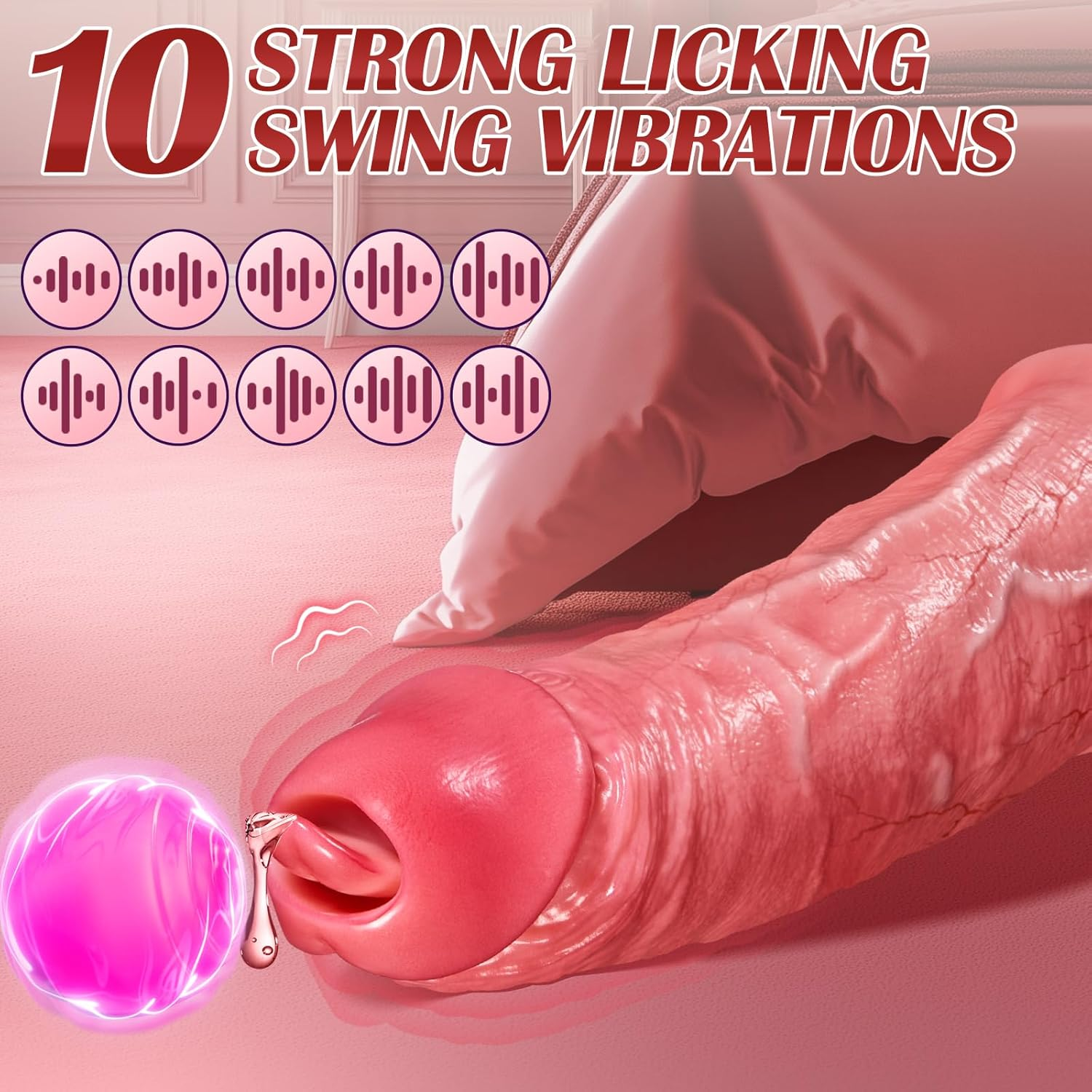 Licky - Penis Sleeve Vibrator Tongue Stimulation