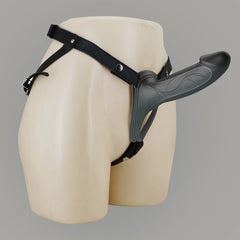 Premium Hollow Penis Extension Sleeve with Harness | 2" Enhancer