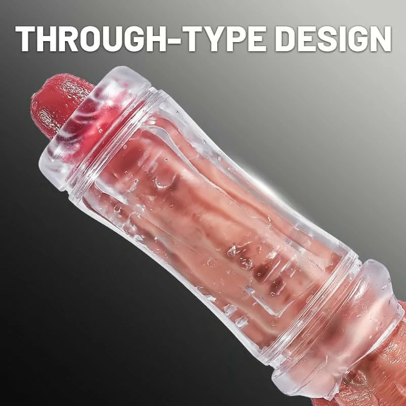 Manual Double-opening Masturbator for Men Anal Oral Stroker