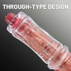 Manual Double-opening Masturbator for Men Anal Oral Stroker