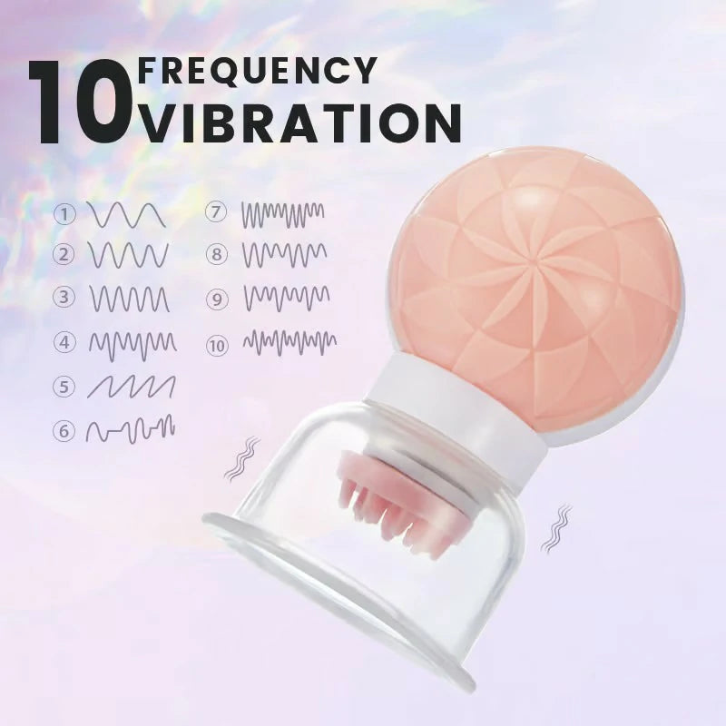 Sucking & Vibrating & Rotating Nipple Stimulator