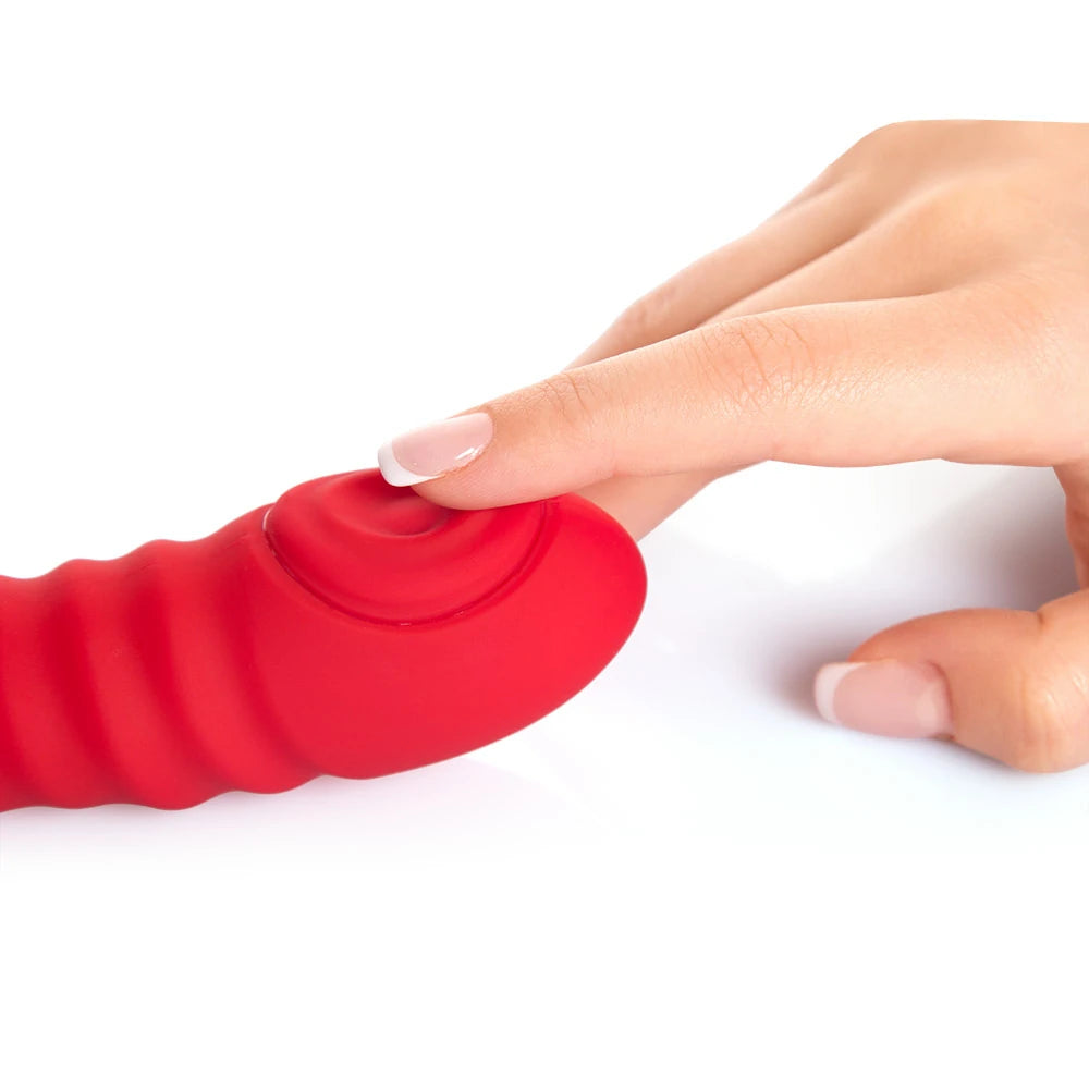 OnFire - Dual thrusting and throbbing rabbit vibrator