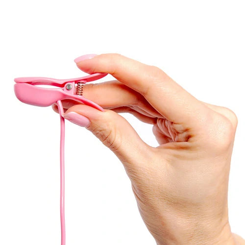 Elektra plus E-stim vibrating nipple clamps