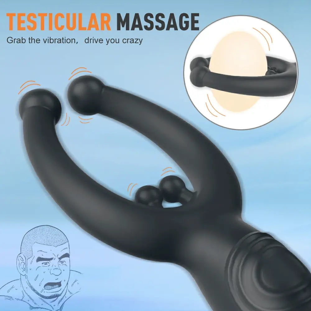 Demon:Prostate Massager P-spot Butt Plug 9 Vibrating Male Sex Toy Pumpy Joy Demon:Prostate Massager P-spot Butt Plug 9 Vibrating Male Sex Toy Pumpy Joy