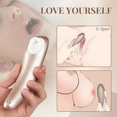 Satiate - Clitoral Stimulation Vibrator Champagne-Colored