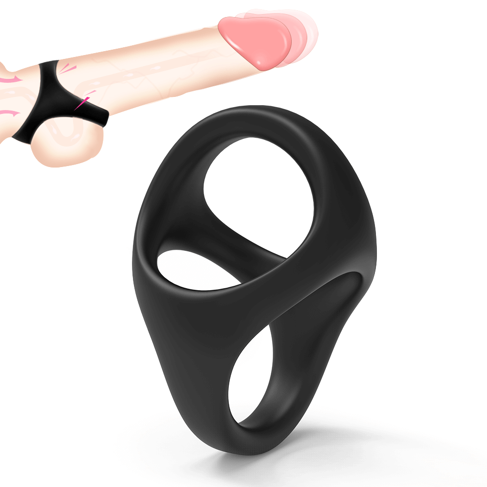 infinity: 3 in 1 design Male Longer Lasting Erection Extremely Stretchable Penis Cock Ring