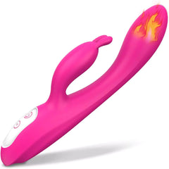 G-Spot Rabbit Vibrator with Heating Function and Bunny Ears for Clitoris G-spot Stimulation