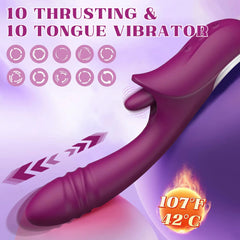 Dual Stimulation Rabbit Vibrator Thursting-Vibrating-Heating