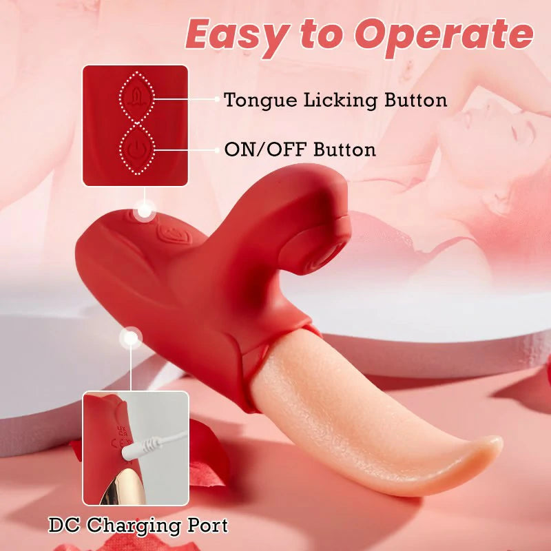 garden - 2 IN 1 Upgraded Flapping Tongue G Spot Vibrator