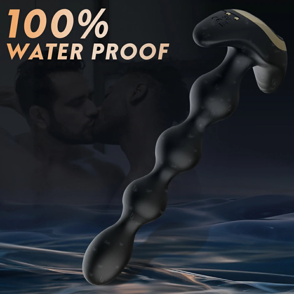 Booty probe vibrating anal beads