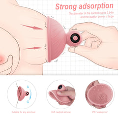 Sunny Baby: Vibrating Brush Sensation Breast Suction Cup 2 pic