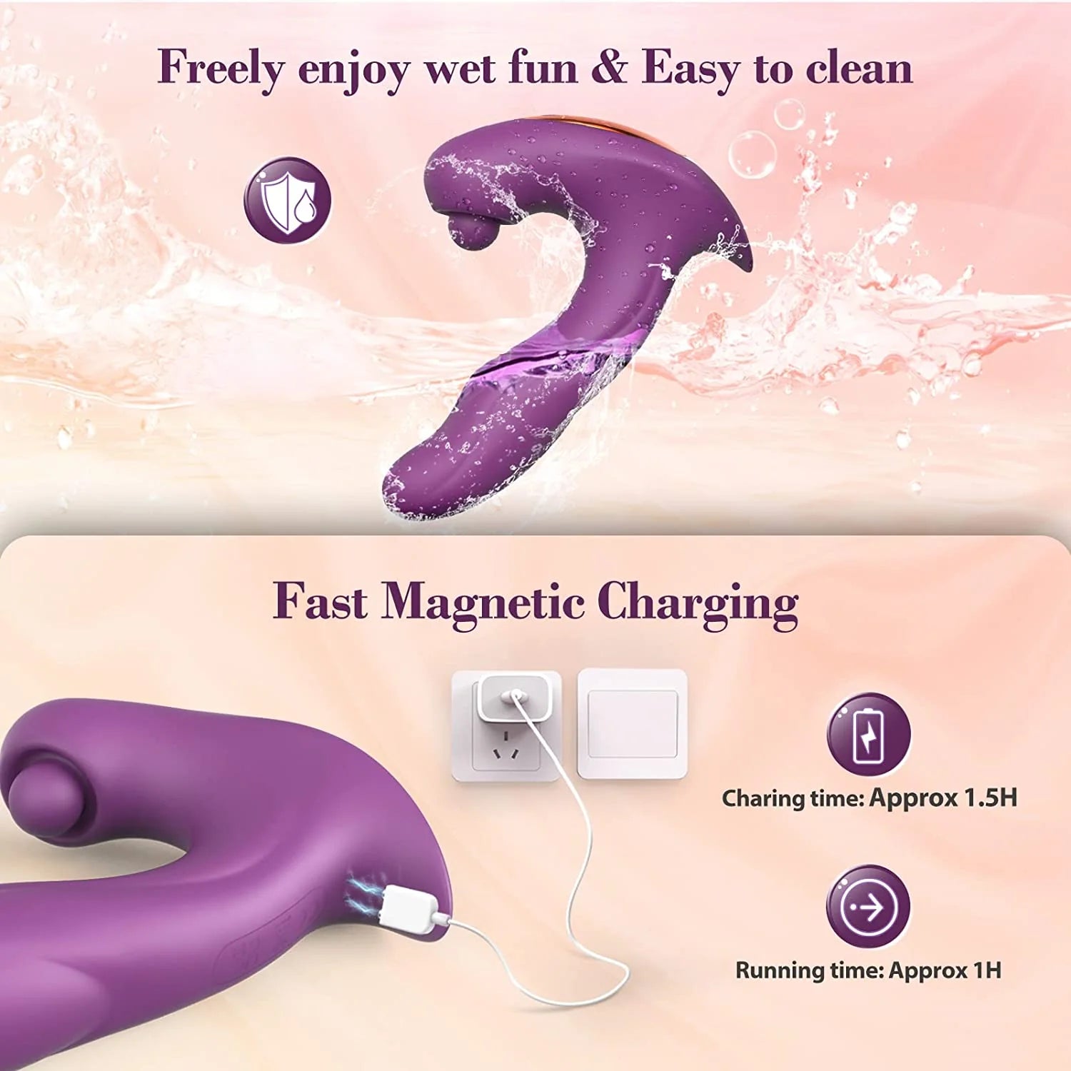 3 in 1 Triple Stimulation Tapping G-spot Vibrator