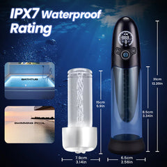 Upgraded Automatic Penis Pump - 100% Waterproof Intelligent Vacuum Extender for Men