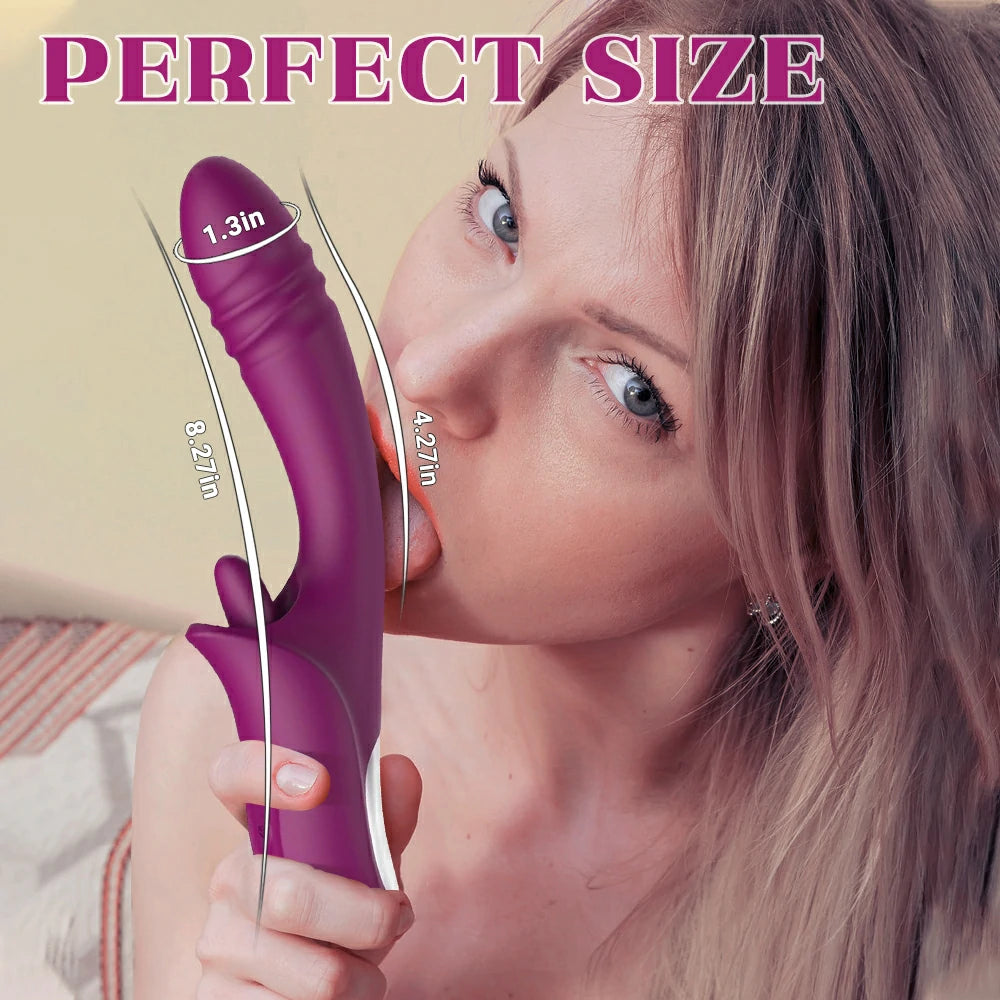 Dual Stimulation Rabbit Vibrator Thursting-Vibrating-Heating