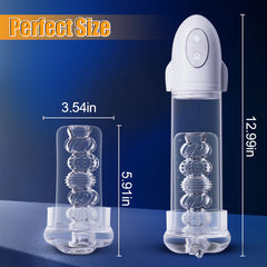 space - Lifelike Feeling Long-Lasting Dual Motors for Vibration & Suction Penis pumps
