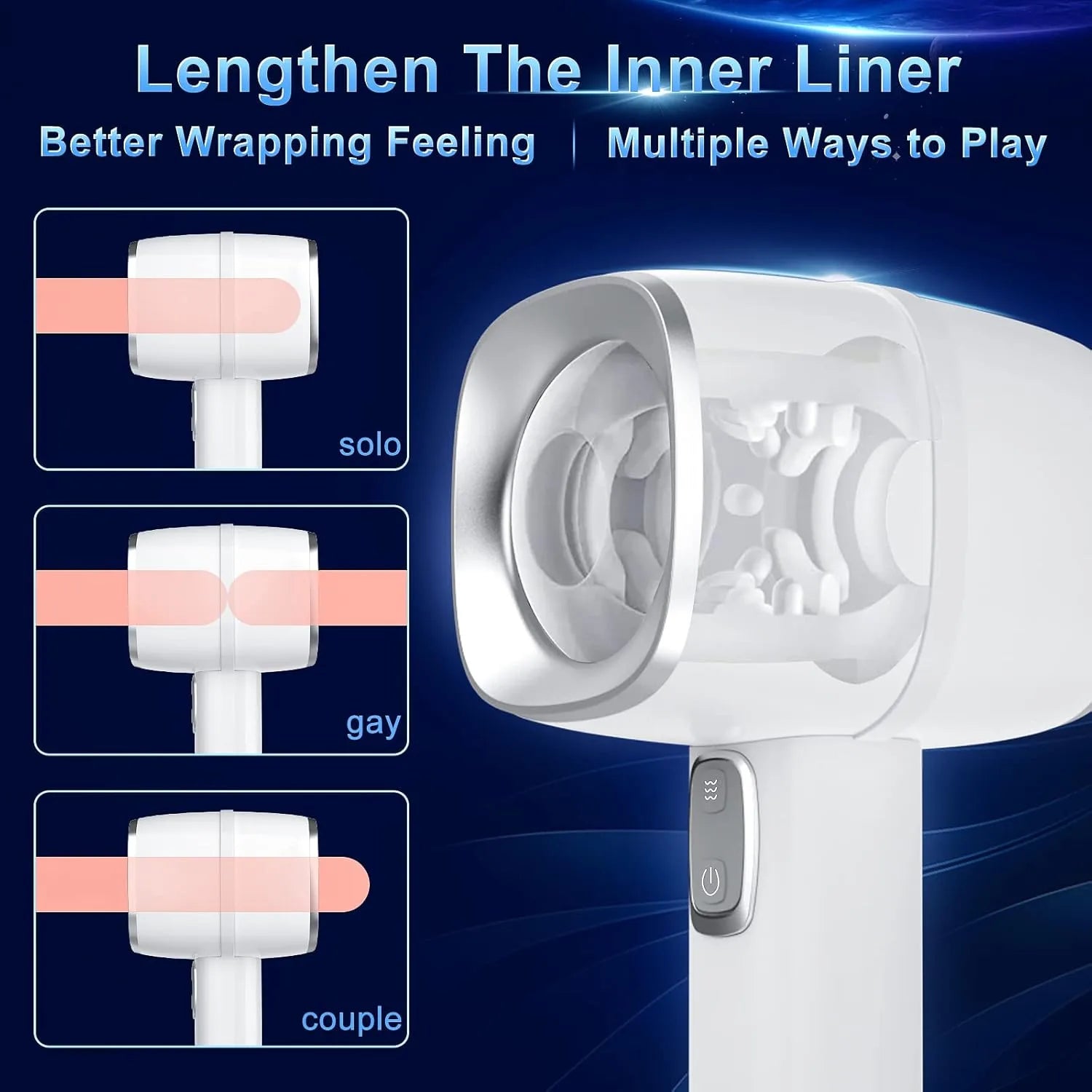 Handy - Automatic Open-ended Handheld Design Male Masturbator