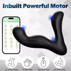 APP Control Wiggling Prostate Massager with 9 Pulsating Modes